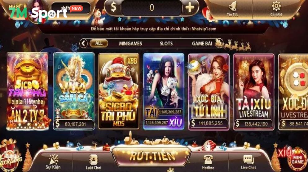 Nhatvip có sản phẩm phong phú cho người chơi